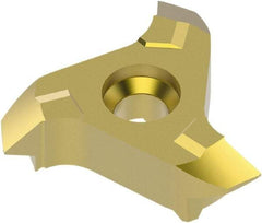 Seco - R335.14277, Internal Partial Profile 60° Threading Insert - 2.5 to 50mm Ext Pitch, 2.5 to 50mm Int Pitch, Neutral Insert, TiAlN/TiN Finish, Carbide - Benchmark Tooling