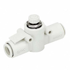 SMC PNEUMATICS - Speed & Flow Control Valves Valve Type: Flow Control Offset Inline Tube Outside Diameter (mm): 8 - Benchmark Tooling