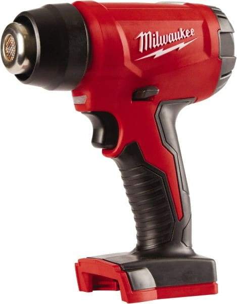 Milwaukee Tool - 0 to 875°F Heat Setting, 6 CFM Air Flow, Heat Gun - 18 Volts, 5 Amps, 360 Watts - Benchmark Tooling