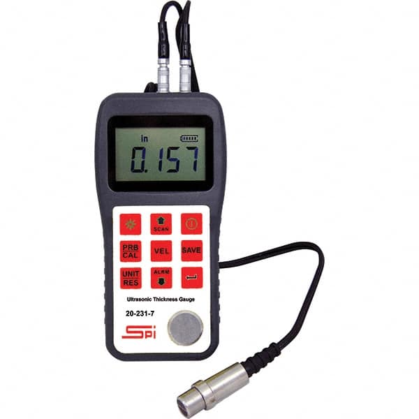 SPI - Electronic Thickness Gages Minimum Measurement (Decimal Inch): 0.0400 Maximum Measurement (Decimal Inch): 12.0000 - Benchmark Tooling