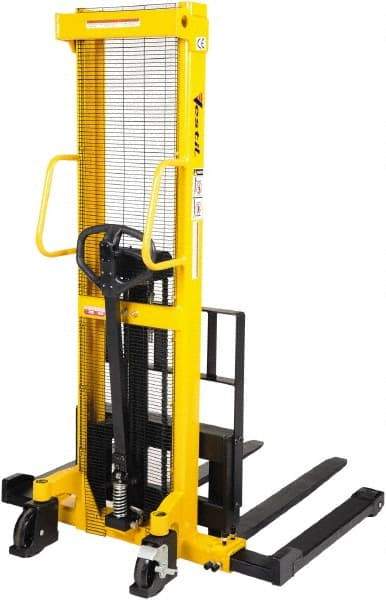 Vestil - 2,000 Lb Capacity, 63" Lift Height, Portable Workstation Manually Operated Lift - Benchmark Tooling