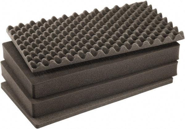 Pelican Products, Inc. - Tool Box Foam Foam Set - 17-3/8" Wide x 9-3/4" Deep x 29-1/2" High, Black, For Pelican Case 1605 - Benchmark Tooling