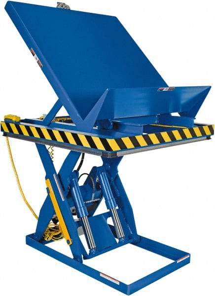 Vestil - 4,000 Lb Capacity Electric Scissor Lift - 11" to 47" Lift Height, 48" Platform Length x 48" Platform Width - Benchmark Tooling
