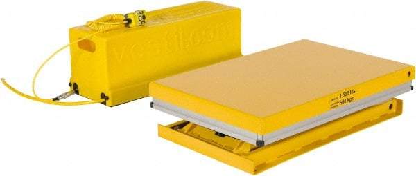 Vestil - 1,500 Lb Capacity Electric Scissor Lift - 8-5/8" to 31" Lift Height, 36" Platform Length x 24" Platform Width - Benchmark Tooling