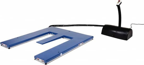 Vestil - 3,000 Lb Capacity Electric Post Electric Pallet Lifter - 4-1/4" to 33-1/2" Lift Height, 63" Platform Length x 53-1/2" Platform Width - Benchmark Tooling