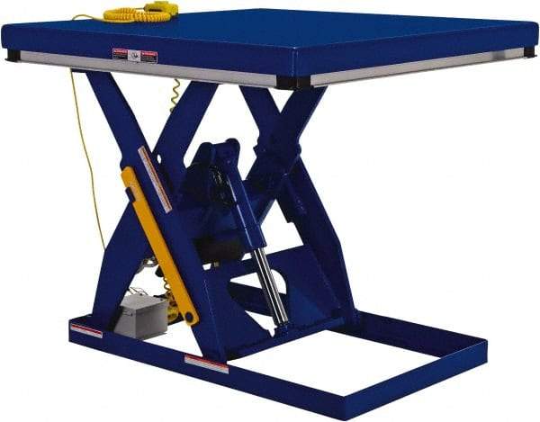 Vestil - 1,000 Lb Capacity Electric Scissor Lift - 7" to 43" Lift Height, 48" Platform Length x 48" Platform Width - Benchmark Tooling