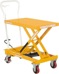 Vestil - 550 Lb Capacity Manual Scissor Elevating Cart - 12-1/2" to 36-1/8" Lift Height, 32-3/4" Platform Length x 19-3/4" Platform Width - Benchmark Tooling