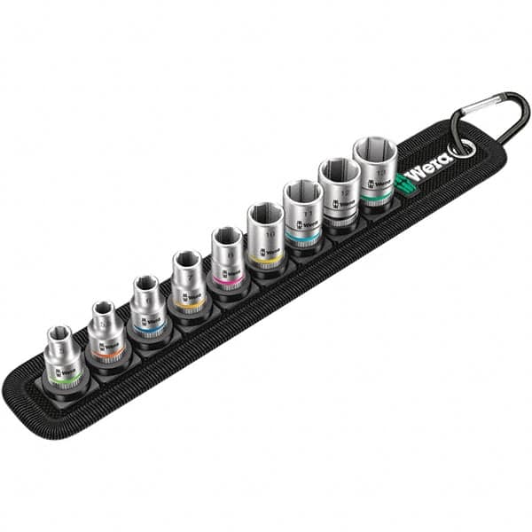 Wera - Socket Sets Measurement Type: Metric Drive Size: 1/4 - Benchmark Tooling