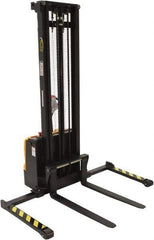 Vestil - 2,200 Lb Capacity, 150" Lift Height, Battery Powered Stacker - 2-1/8" Lowered Height, 42" Fork Length, 56" Overall Width - Benchmark Tooling