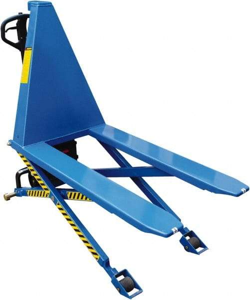 Vestil - 2,200 Lb Capacity, 31" Lift Portable Tote Lifter - 3.34" Min Lift Height, 47" Fork Length x 6-1/2" Fork Width, 26-1/2" Overall Width - Benchmark Tooling