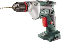 Metabo - 18 Volt 0.3529" Chuck Pistol Grip Handle Cordless Drill - 4000 RPM, Keyless Chuck, Reversible, Lithium-Ion Batteries Not Included - Benchmark Tooling