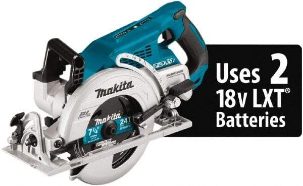 Makita - 18 Volt, 7-1/4" Blade, Cordless Circular Saw - 5,100 RPM, Lithium-Ion Batteries Not Included - Benchmark Tooling