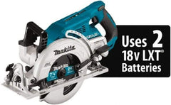 Makita - 18 Volt, 6-1/2" Blade, Cordless Circular Saw - 6,300 RPM, 2 Lithium-Ion Batteries Included - Benchmark Tooling