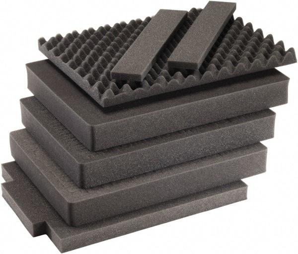 Pelican Products, Inc. - Tool Box Foam Foam Set - 13-1/4" Wide x 7-1/8" Deep x 19-3/4" High, Black, For Pelican Case 1607 - Benchmark Tooling