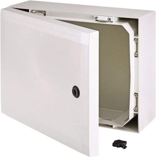 Fibox - Polycarbonate Standard Enclosure Hinge Cover - NEMA 4, 4X, 5.91" Wide x 11.81" High x 7.87" Deep, Impact Resistant - Benchmark Tooling