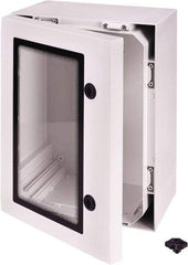 Fibox - Polycarbonate Standard Enclosure Hinge Cover - NEMA 4, 4X, 8.27" Wide x 15.75" High x 19.69" Deep, Impact Resistant - Benchmark Tooling