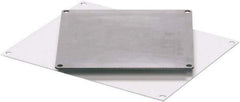 Fibox - 8" OAW x 6" OAH White Painted Electrical Enclosure Back Panel - 8" x 6" Box, Steel, Use with ARCA 865 - Benchmark Tooling