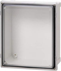 Fibox - Polycarbonate Standard Enclosure Hinge Cover - NEMA 4, 4X, 6, 6P, 12, 13, 8" Wide x 10" High x 6" Deep, Impact, Moisture & Corrosion Resistant, Dirt-tight & Dust-tight - Benchmark Tooling