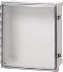 Fibox - Polycarbonate Standard Enclosure Hinge Cover - NEMA 4, 4X, 6, 6P, 12, 13, 12" Wide x 14" High x 7" Deep, Impact, Moisture & Corrosion Resistant, Dirt-tight & Dust-tight - Benchmark Tooling