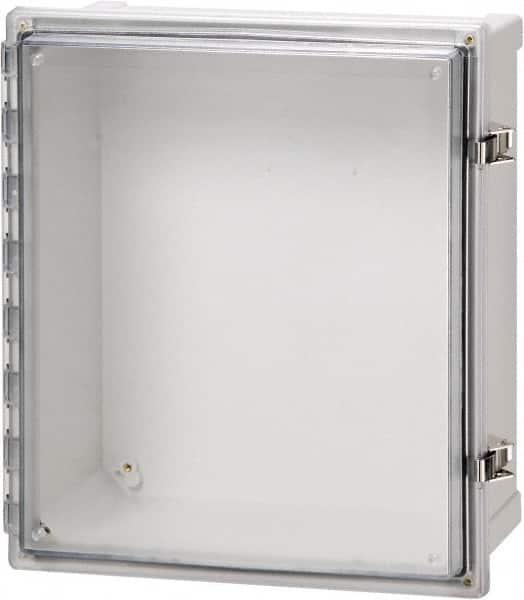 Fibox - Polycarbonate Standard Enclosure Hinge Cover - NEMA 4, 4X, 6, 6P, 12, 13, 8" Wide x 10" High x 4" Deep, Impact, Moisture & Corrosion Resistant, Dirt-tight & Dust-tight - Benchmark Tooling