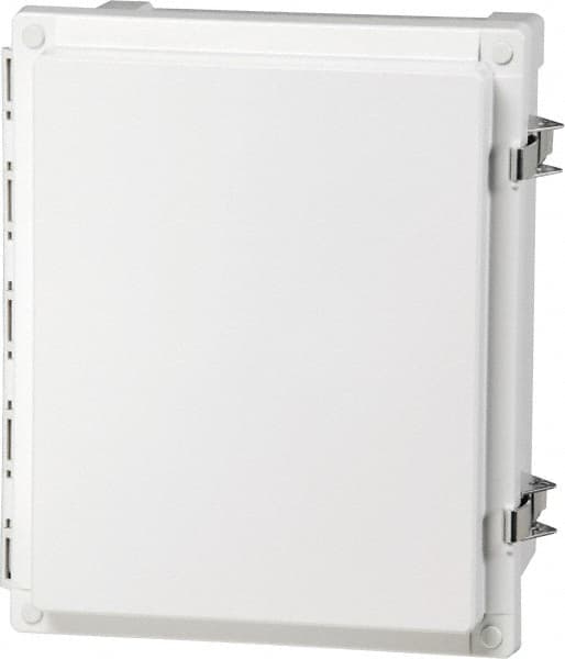 Fibox - Polycarbonate Standard Enclosure Hinge Cover - NEMA 4, 4X, 6, 6P, 12, 13, 16" Wide x 20" High x 8" Deep, Impact, Moisture & Corrosion Resistant, Dirt-tight & Dust-tight - Benchmark Tooling