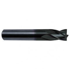 11/16 Dia. x 4 Overall Length 4-Flute Square End Solid Carbide SE End Mill-Round Shank-Center Cut-Super-A - Benchmark Tooling