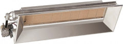 Heatstar - 30-1/4" Long x 19-1/4" Wide x 12" High, 24 AC Volt, Infrared Suspended Heater - Benchmark Tooling