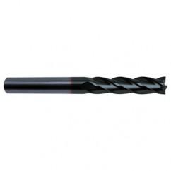 3/8 Dia. x 4 Overall Length 4-Flute Square End Solid Carbide SE End Mill-Round Shank-Center Cut-Super-A - Benchmark Tooling