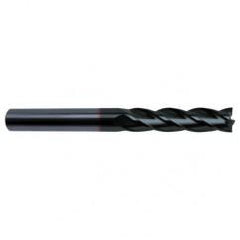 3/8 Dia. x 4 Overall Length 4-Flute Square End Solid Carbide SE End Mill-Round Shank-Center Cut-Super-A - Benchmark Tooling
