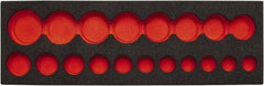 Proto - Tool Box Case & Cabinet Inserts Type: Foam Insert For Use With: J74116 - Benchmark Tooling