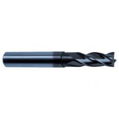 3/16 Dia. x 2-1/2 Overall Length 4-Flute Square End Solid Carbide SE End Mill-Round Shank-Center Cut-Super-A - Benchmark Tooling