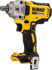 DeWALT - 1/2" Drive 20 Volt Mid-Handle Cordless Impact Wrench & Ratchet - 2,000 RPM, 0 to 3,100 BPM, 330 Ft/Lb Torque, Lithium-Ion Batteries Not Included - Benchmark Tooling