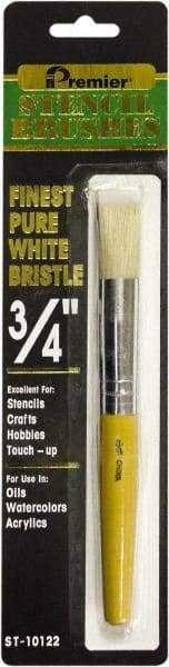 Premier Paint Roller - Stencil Brushes & Rollers Type: Stencil Brush Diameter (Inch): 3/4 - Benchmark Tooling