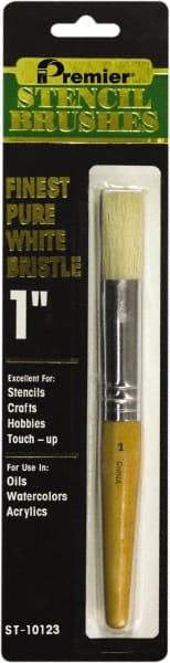 Premier Paint Roller - Stencil Brushes & Rollers Type: Stencil Brush Diameter (Inch): 1 - Benchmark Tooling