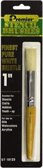 Premier Paint Roller - Stencil Brushes & Rollers Type: Stencil Brush Diameter (Inch): 1 - Benchmark Tooling