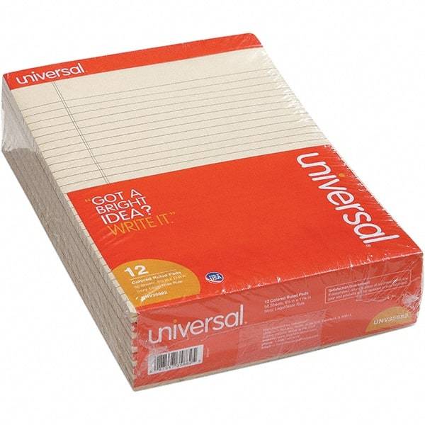 UNIVERSAL - 50 Sheet, 8-1/2 x 11", Legal (Style) Note Pad - Ivory - Benchmark Tooling