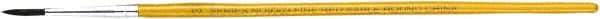 Premier Paint Roller - #5 Sable Artist's Paint Brush - 1/8" Wide, 1/2" Bristle Length, 5" Wood Handle - Benchmark Tooling