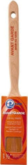 Premier Paint Roller - 1-1/2" Oval Polyester Sash Brush - 2-1/2" Bristle Length, 7" Wood Sash Handle - Benchmark Tooling