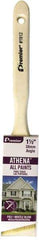 Premier Paint Roller - 1-1/2" Angled Polyester/Natural Angular Brush - 2-1/4" Bristle Length, 6-3/4" Wood Sash Handle - Benchmark Tooling