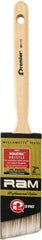 Premier Paint Roller - 2" Angled Polyester General Purpose Paint Brush - 3" Bristle Length, 2" Wood Sash Handle - Benchmark Tooling