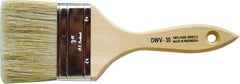 Premier Paint Roller - 3" Flat White China Bristle Chip Brush - 2" Bristle Length, 5-3/4" Wood Beavertail Handle - Benchmark Tooling