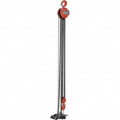 Vestil - 6,000 Lb Lifting Capacity, 15' Lift Height, Hand Hoist - Made from Chain - Benchmark Tooling