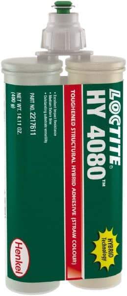 Loctite - 400 g Dual Cartridge Two Part Adhesive - 5 to 10 min Working Time, 302°F - Benchmark Tooling