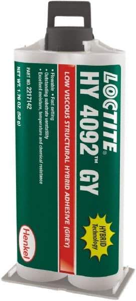 Loctite - 50 g Dual Cartridge Two Part Adhesive - 3 to 5 min Working Time - Benchmark Tooling