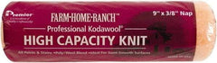 Premier Paint Roller - 3/8" Nap, 9" Wide Paint Roller Cover - Semi-Smooth Texture, Polyester & Wool - Benchmark Tooling