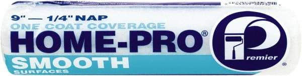 Premier Paint Roller - 1/4" Nap, 9" Wide Paint Roller Cover - Smooth Texture, Polyester - Benchmark Tooling