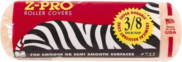 Premier Paint Roller - 3/8" Nap, 7" Wide Paint Roller Cover - Semi-Smooth Texture, Polyester - Benchmark Tooling