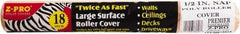 Premier Paint Roller - 1/2" Nap, 18" Wide Paint Roller Cover - Semi-Rough Texture, Polyester - Benchmark Tooling