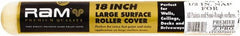 Premier Paint Roller - 1/2" Nap, 18" Wide Paint Roller Cover - Semi-Rough Texture, Polyester - Benchmark Tooling