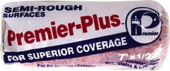 Premier Paint Roller - 1/2" Nap, 7" Wide Paint Roller Cover - Semi-Rough Texture, Polyester - Benchmark Tooling